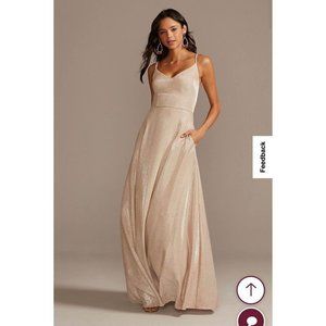 Speechless Shimmering Champagne Prom Dress